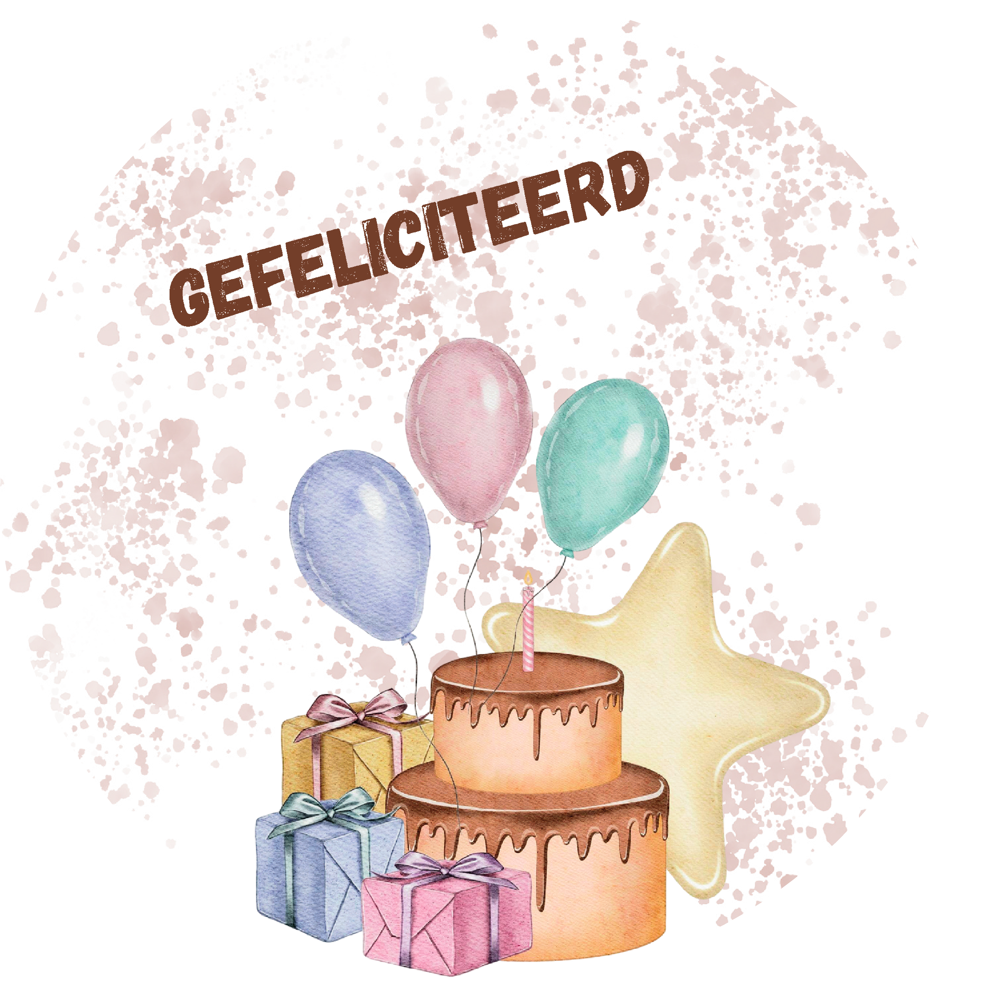 Sluitsticker – Gefeliciteerd
