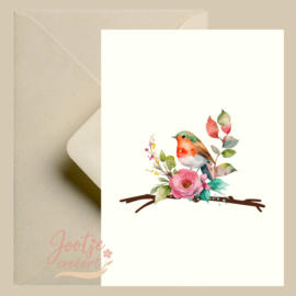 Kaart – Vogel op tak