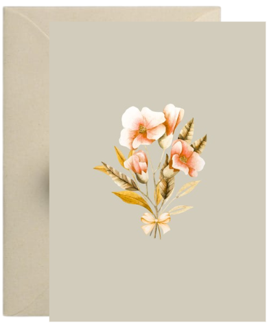 Kaart – Bloemen zalm