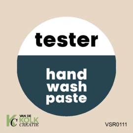 tester etiket | hand wash paste