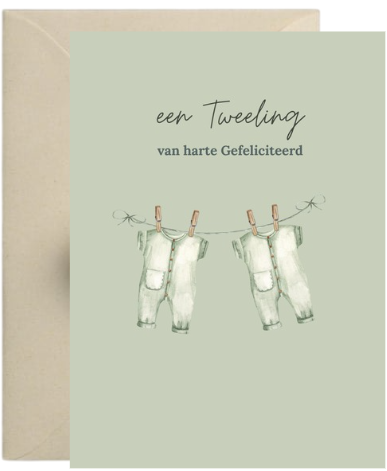Kaart – Tweeling jongens