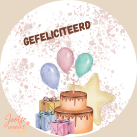Sluitsticker – Gefeliciteerd