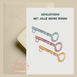 Kaart – Nieuwe woning sleutels