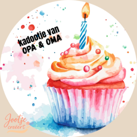 Sluitsticker – Kadootje van opa en oma