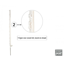 SMART paal wit 115cm met 11 ogen, 5 stuks