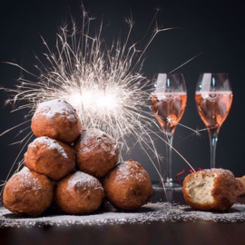 Oliebollen zonder krenten 10 stuks thuisbezorgd