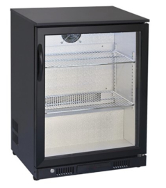 Bardisplay koelkast met 1 klapdeur 86,5 cm hoog