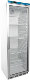 Horeca koelkast met glasdeur wit 361 Liter