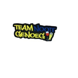 Team nooit genoeg Blauw/geel