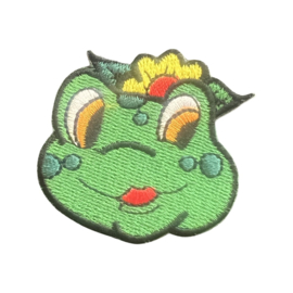 Kikkerkop met gele bloem