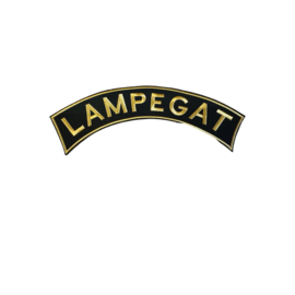 Boog lampegat gouden letters