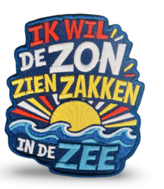 Embleem: Ik wil de zon zien zakken in de zee (rwg)