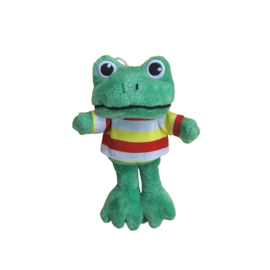 Pluche kikker met dorus shirt klein*