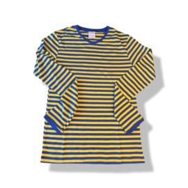 Blauw/Gele dorus shirt unisex XS t/m XXXL*