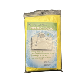 Poncho geel