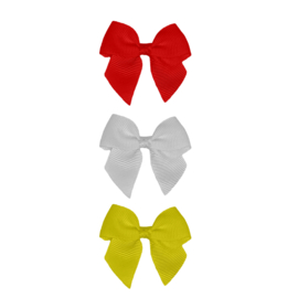 Strik ribstof rood, wit & geel