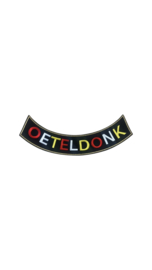 Boog kinderen oeteldonk zwart/goud