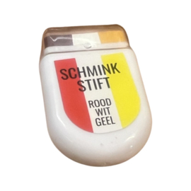Schminkstift met brede strepen R/W/G 7.5 gr (klein)