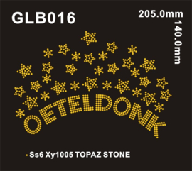 Strass oeteldonk en sterren goud