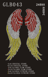 Strass Engelen vleugels