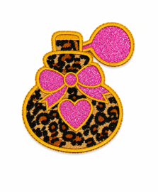 Parfumfles roze glitter