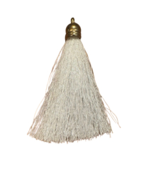 Decoratie flosje wit