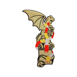 Glitter draak klein