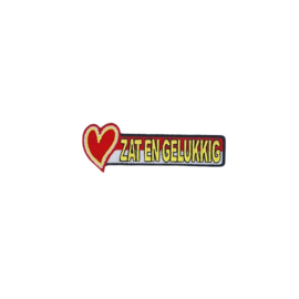 Embleem Zat en gelukkig rechthoek Oeteldonk