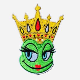 Embleem Kikker met gouden kroon