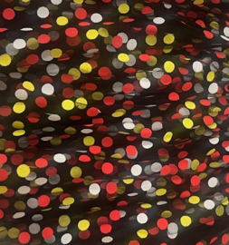 Petticoat rood/wit/gele stip volwassenen*