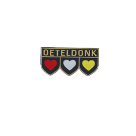 3 x Hartjes rood, wit & geel Oeteldonk