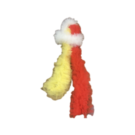 Boa tutu rood, wit & geel