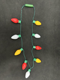 Led Bulb ketting rood/wit/geel*