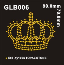 Strass gouden kroon