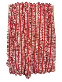 Fourniturenband rood met wit