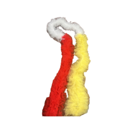 Boa tutu rood, wit & geel
