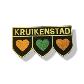 3 x Hartjes oranje, groen, oranje Kruikenstad