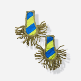Epauletten Blauw/Geel