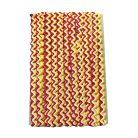 Golfband rood, wit & geel