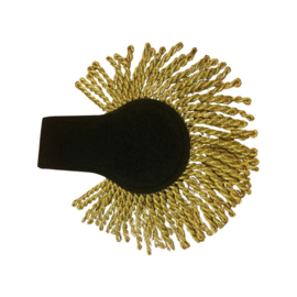 Epauletten set zwart/goud zonder band*