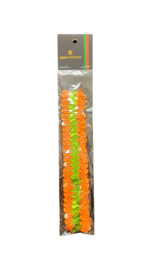 Hoofdband pailletten oranje groen oranje