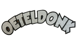 Oeteldonk boog zilver glitter