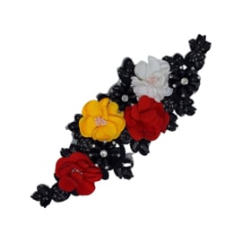 Decoratieve luxe set Oeteldonkse set epauletten zwart*