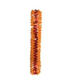 Pailletten hoofdband oranje rood