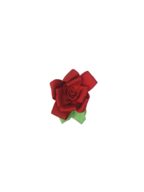 Decoratief roosje rood