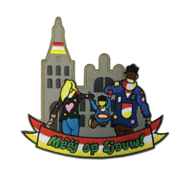 Meej op sjouw embleem
