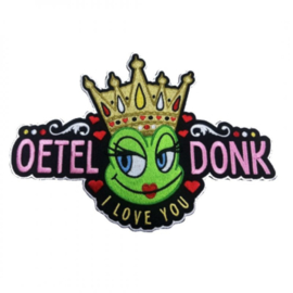 Oeteldonk I love you gouden kroon rug embleem