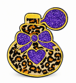 Parfumfles paars glitter