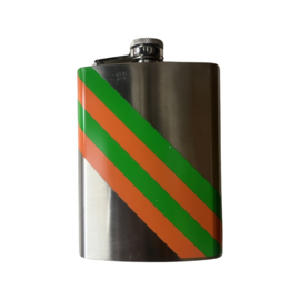 Kruikenstad veldfles strepen diagonaal 8oz (237ml)*