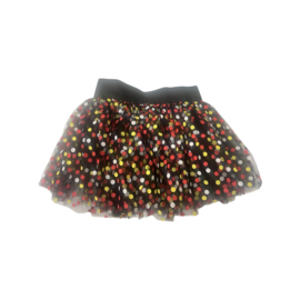 Petticoat rood/wit/gele stip volwassenen*